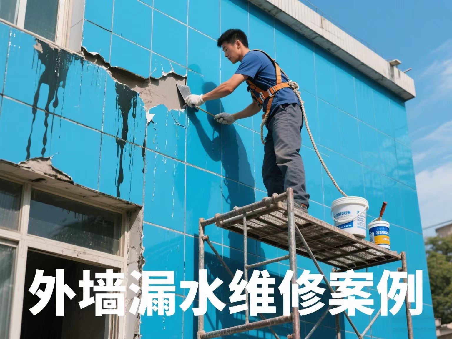 外墻漏水專利技術維修案例